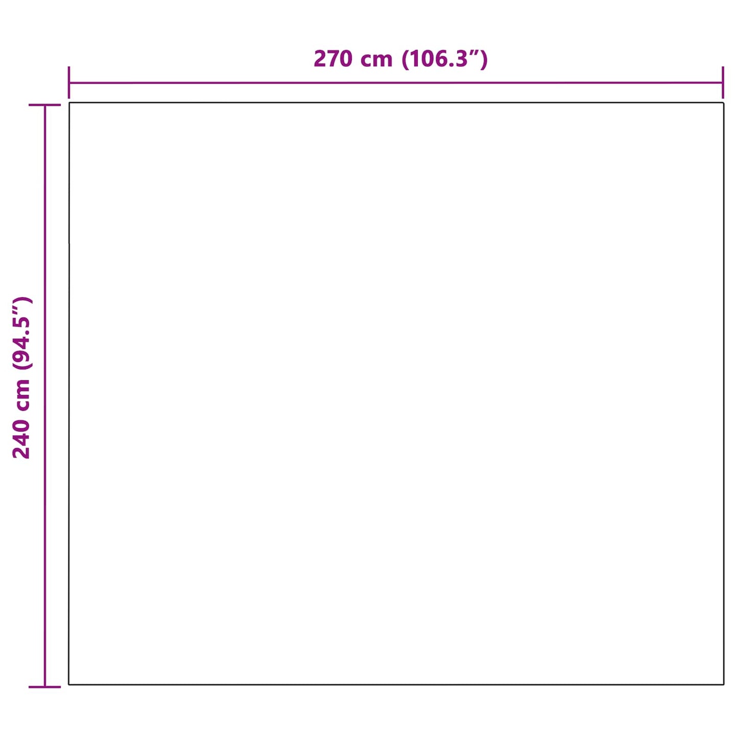 Jeté de canapé polaire blanc 240 x 270 cm