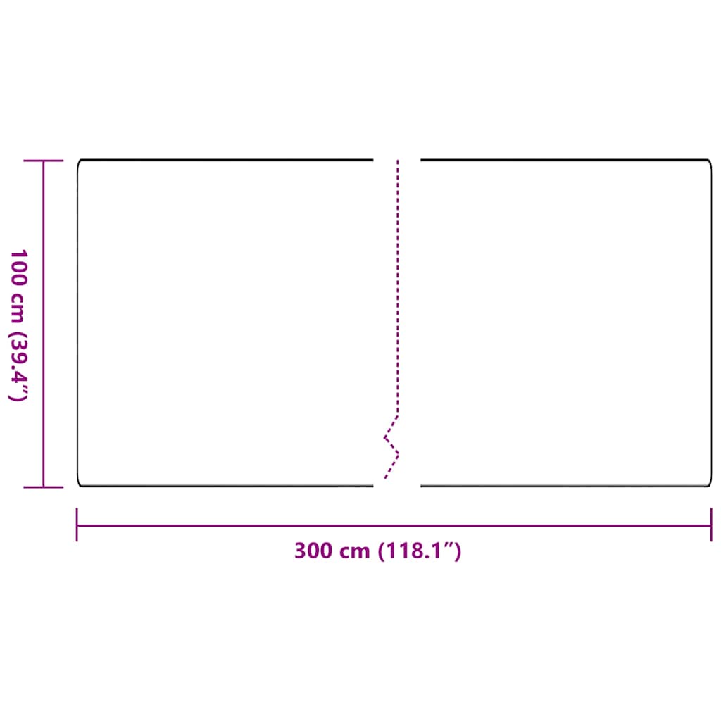 Teppichläufer Dunkelgrau 100 x 300 cm 100% Polypropylen