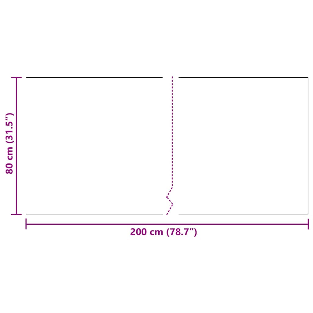 Teppichläufer Anthrazit 80 x 200 cm Stoff