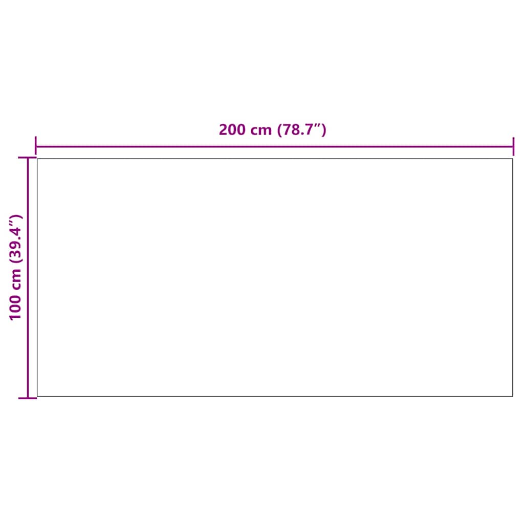 Tapis de couloir gris clair 100 x 200 cm Tissu