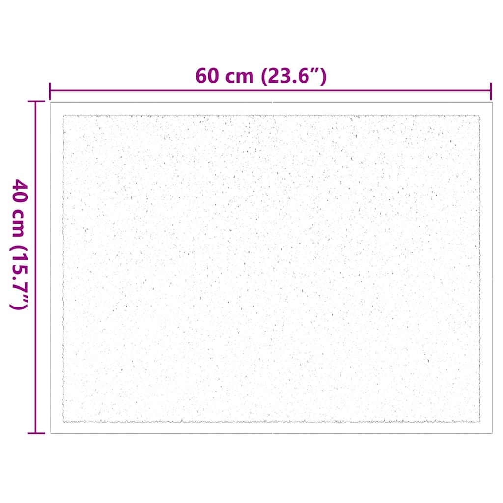 Paillasson Bordeaux 60 x 40 x 1,2 cm tissu peluche