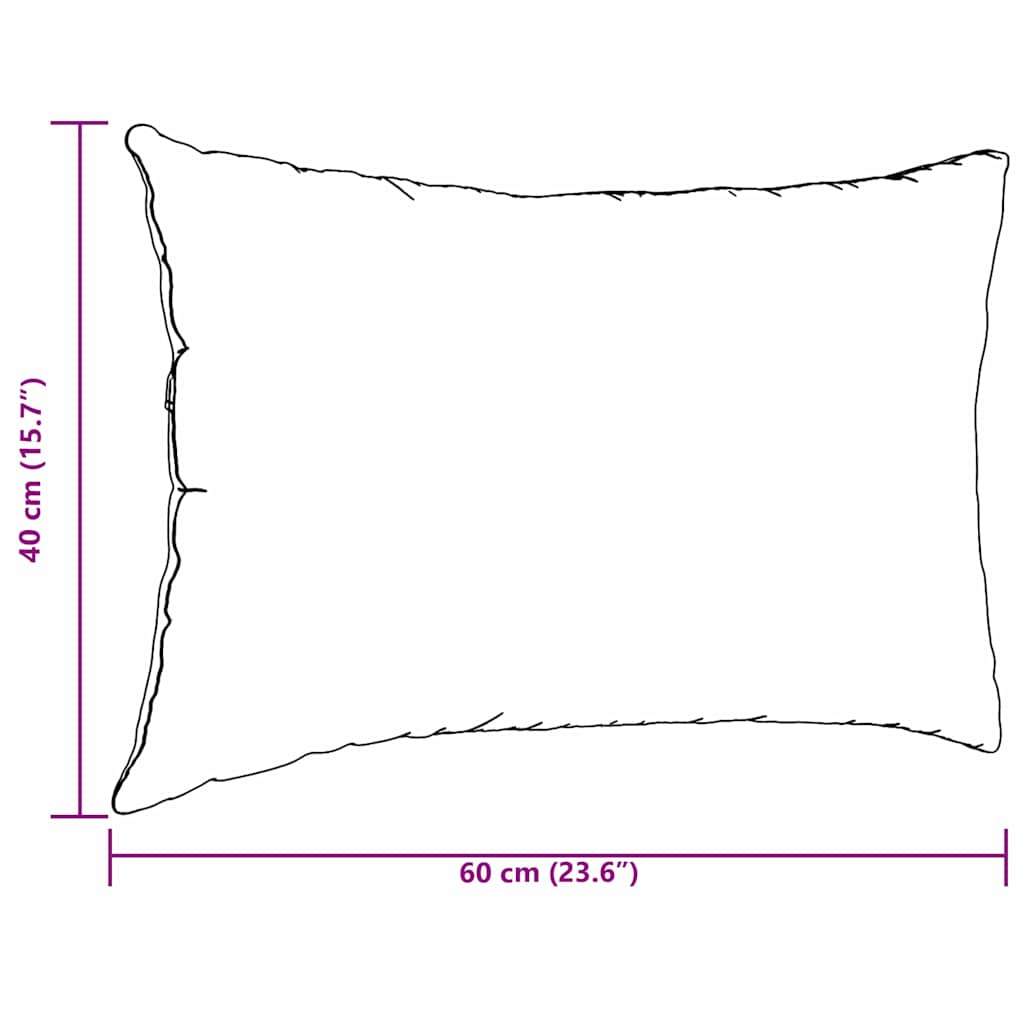 Sofakissen 2 Stück Meergrün 60 x 40 cm Cordstoff