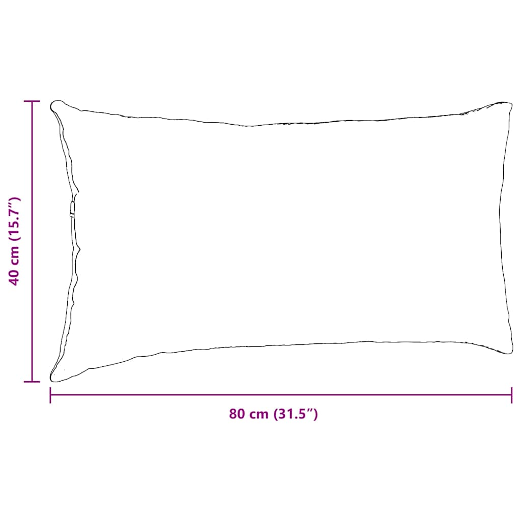 Coussins de canapé 2 pcs Vert foncé 80 x 40 cm Tissu