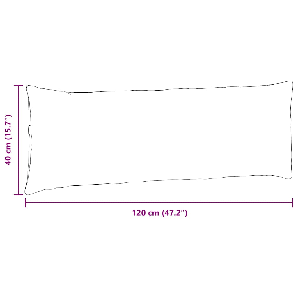 Sofakissen 2 Stück Rosa 120 x 40 cm Cordstoff