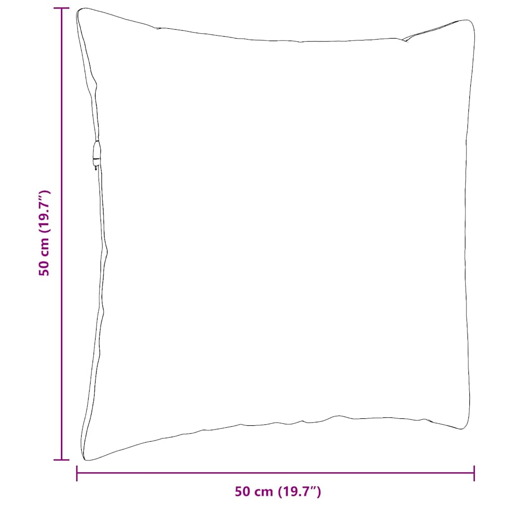 Sofa cushions 2 pieces Dark green 50 x 50 cm Corduroy