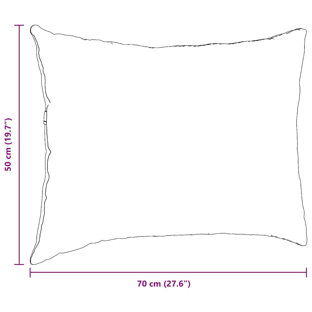 Sofakissen 2 pcs Creme 70 x 50 cm Stoff