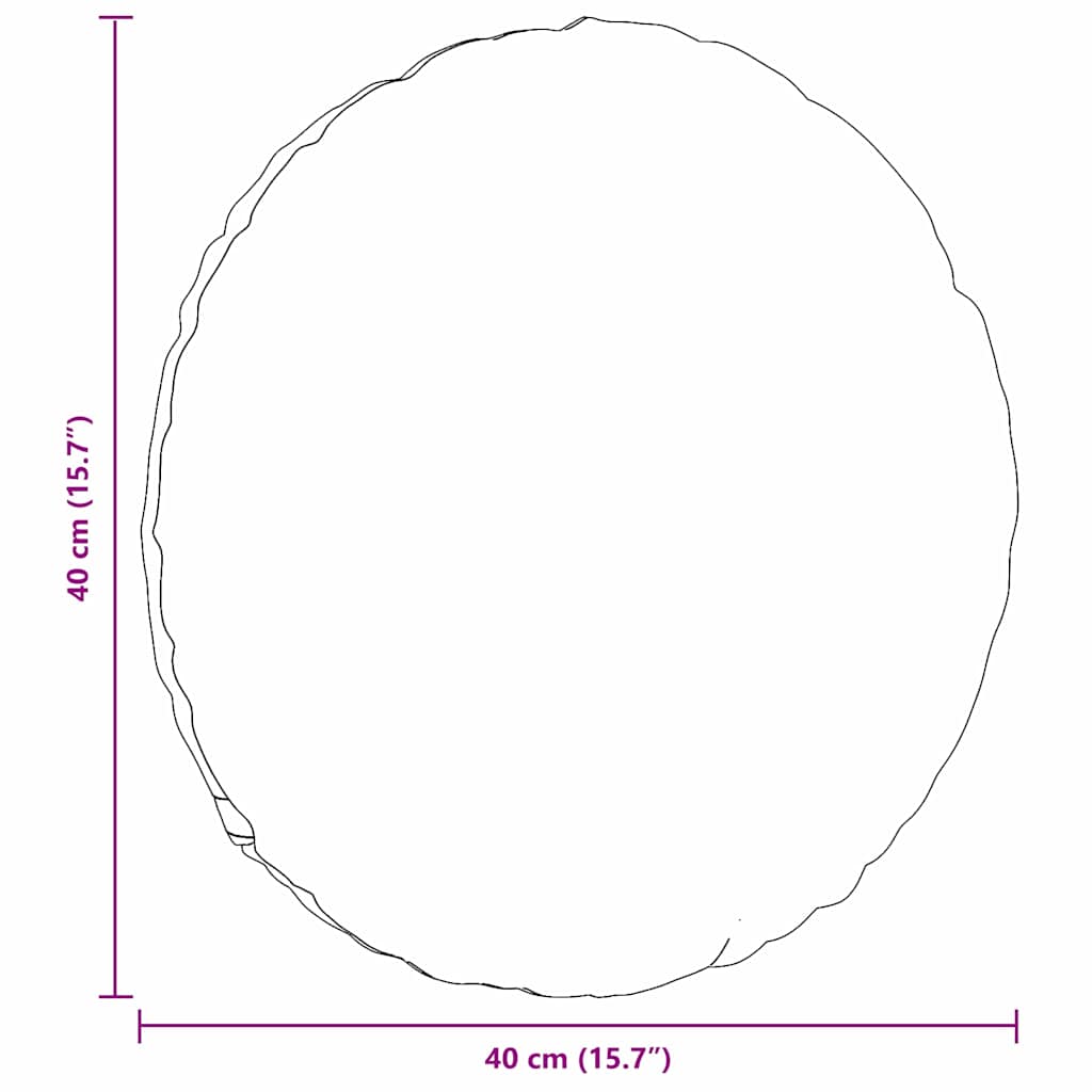 Sitzkissen 2 pcs Creme Ø40 x 13 cm Stoff