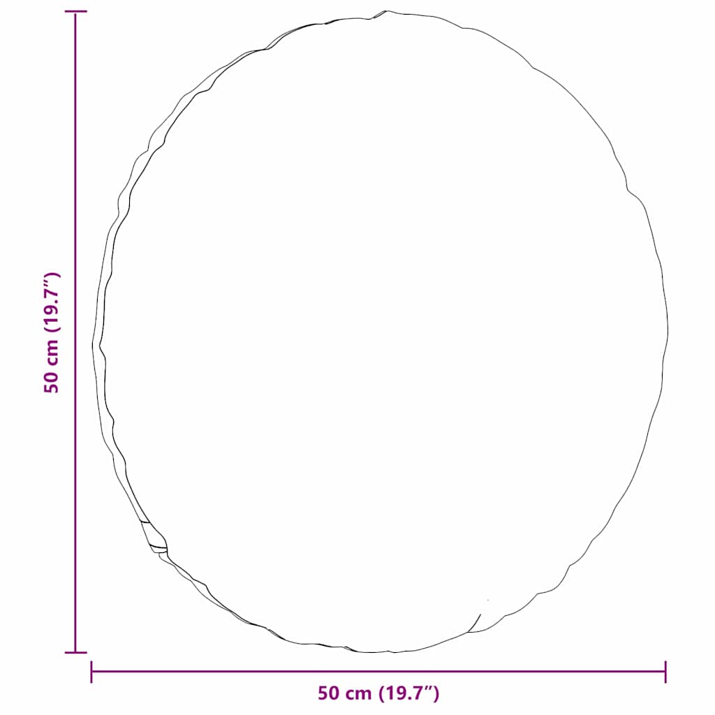 Sitzkissen 2 pcs Rot Ø50 x 19 cm Stoff
