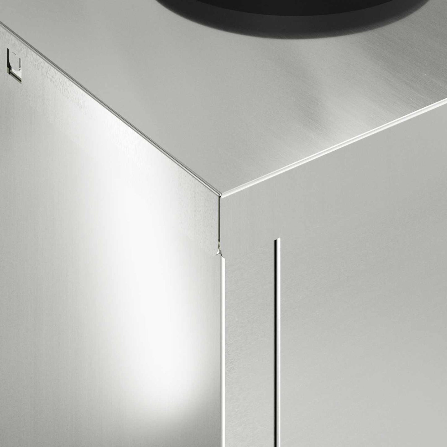 Lampe solaire à LED pour allée, 2 pièces, argent galvanisé