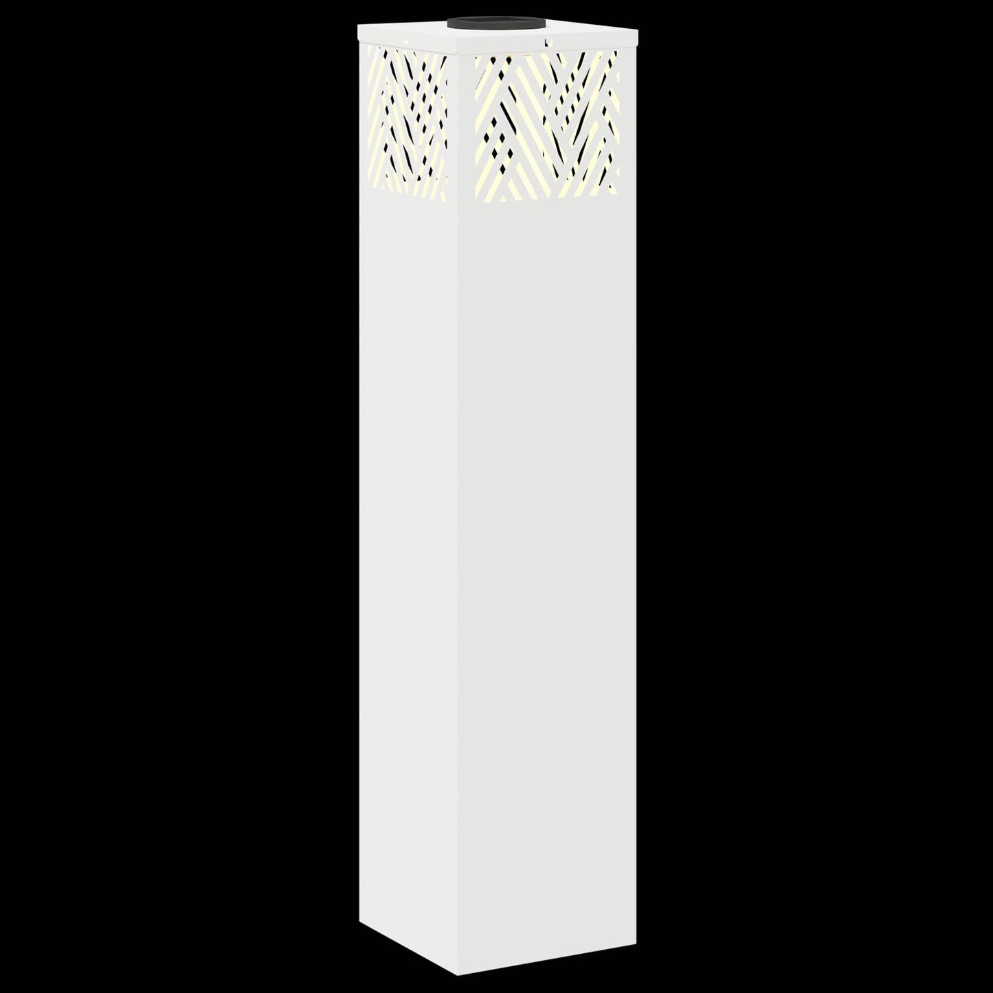 Solar LED Weg Licht 2 pcs Weiß Kalt gewalzter Stahl