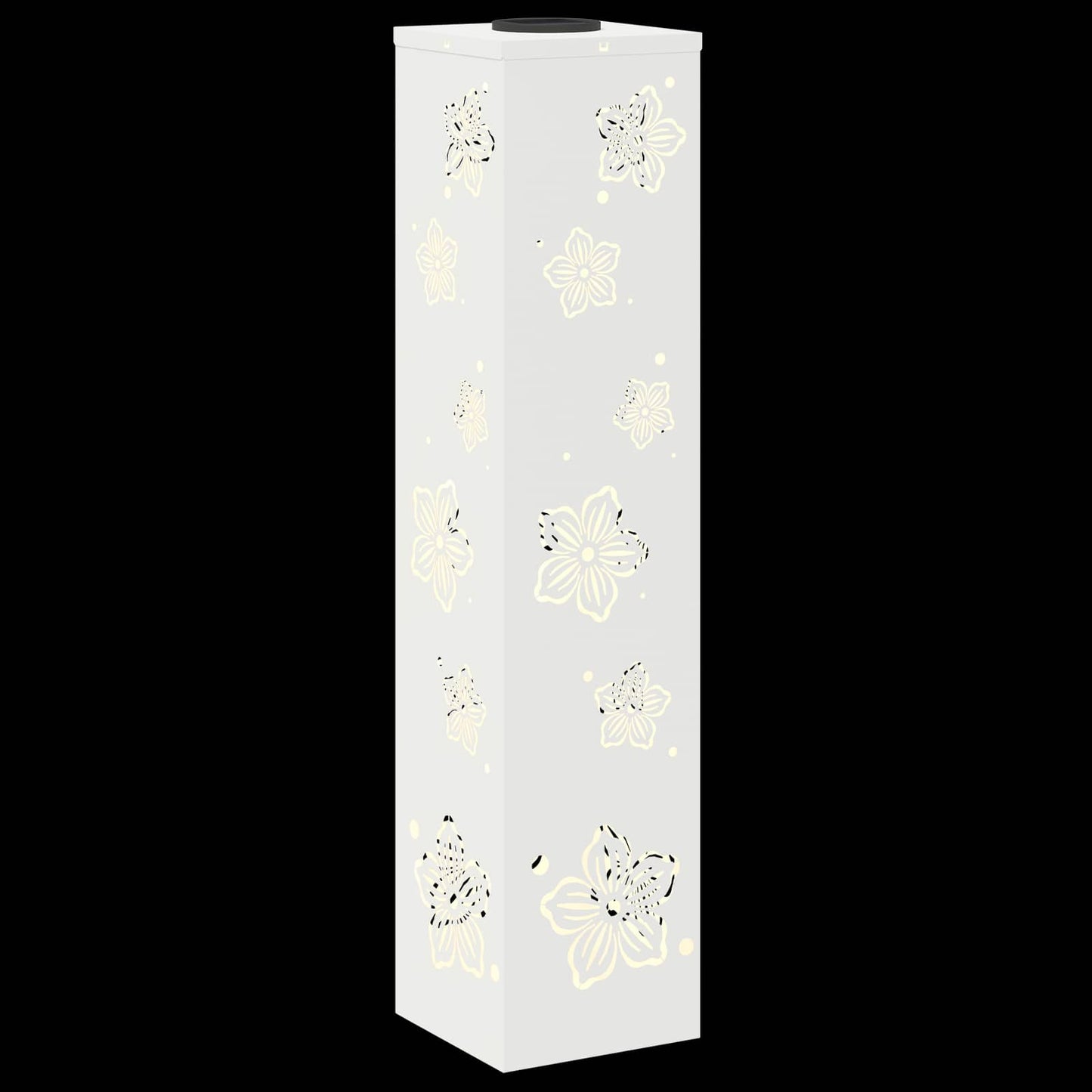 Solar LED Weg Licht 2 pcs Weiß Kalt gewalzter Stahl