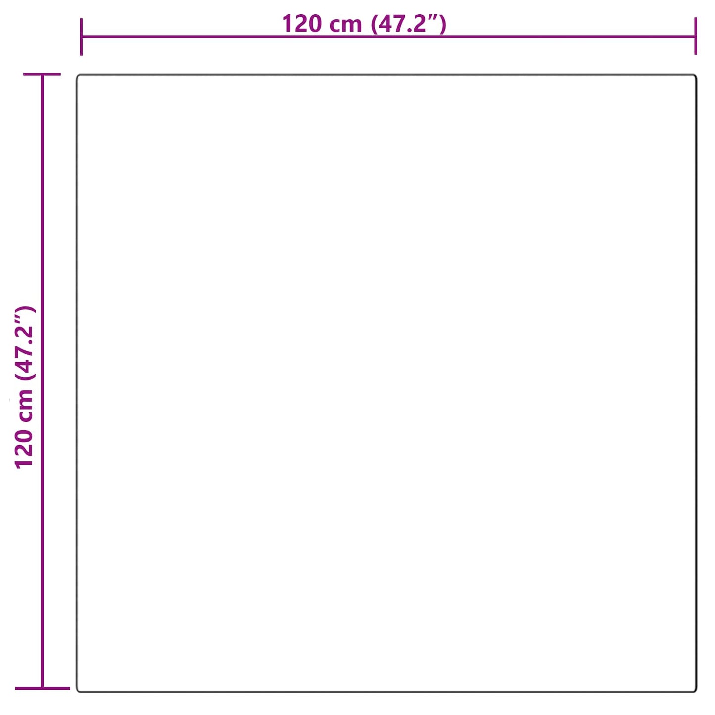 Faux Sheepskin Rug Tafalla White 120 x 120 cm Polyester