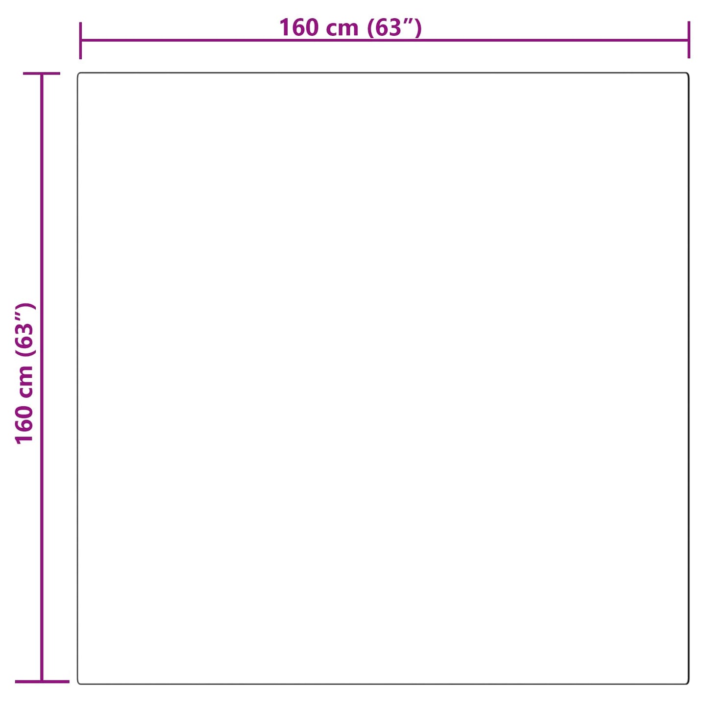 Kunstschaffell Teppich Tafalla Beige 160 x 160 cm Polyester