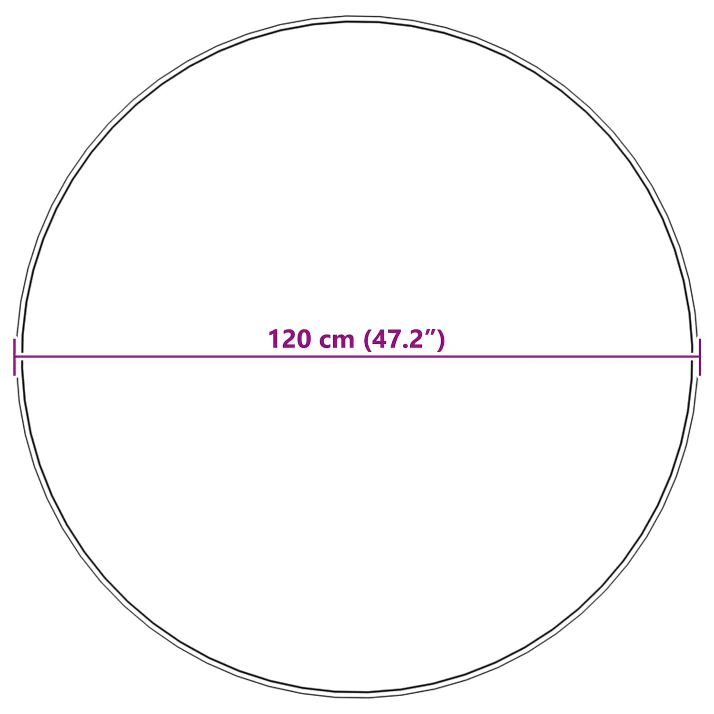 Kunstschaffell Teppich Tafalla Beige Ø 120 cm Polyester