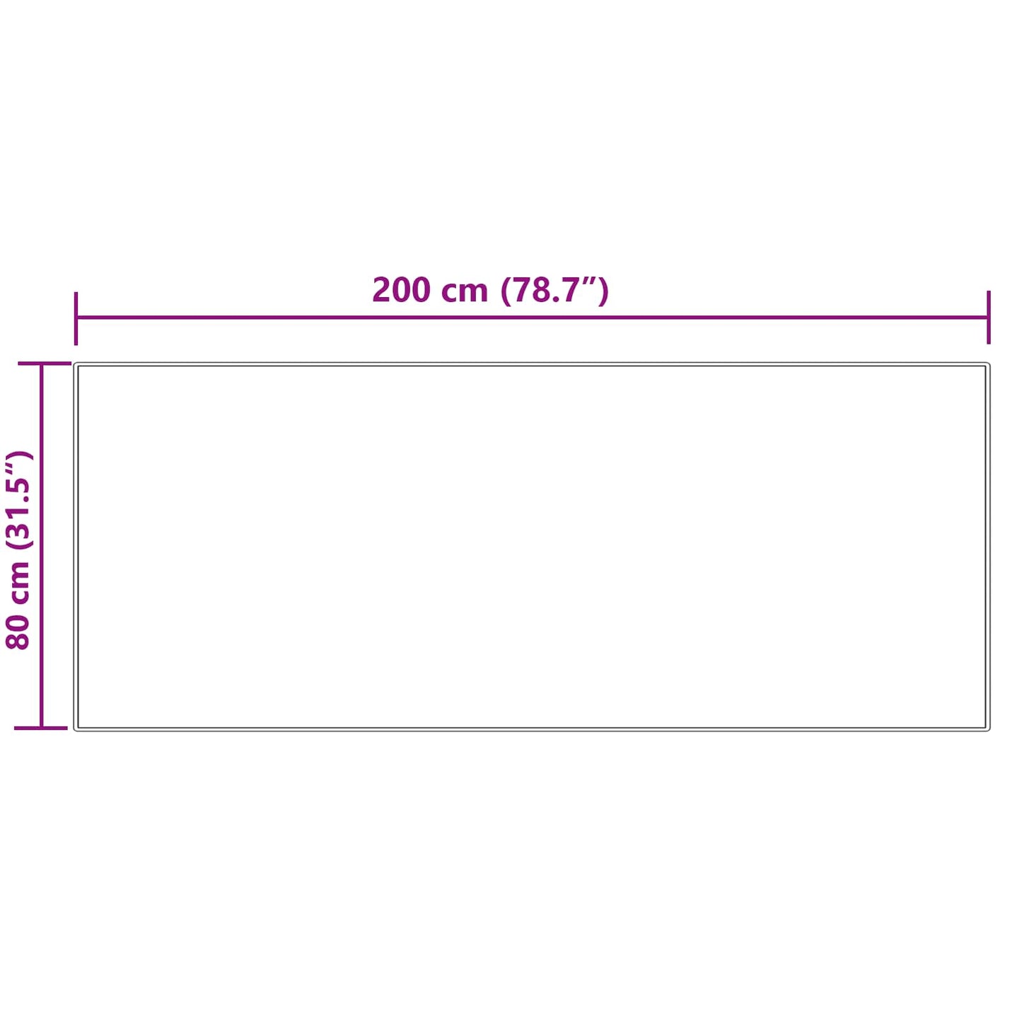 Tapis imitation peau de mouton Tafalla Crème 80 x 200 cm Polyester