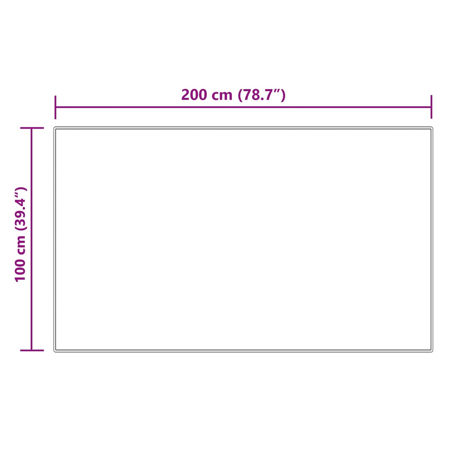 Kunstschaffell Teppich Tafalla Creme 100 x 200 cm Polyester