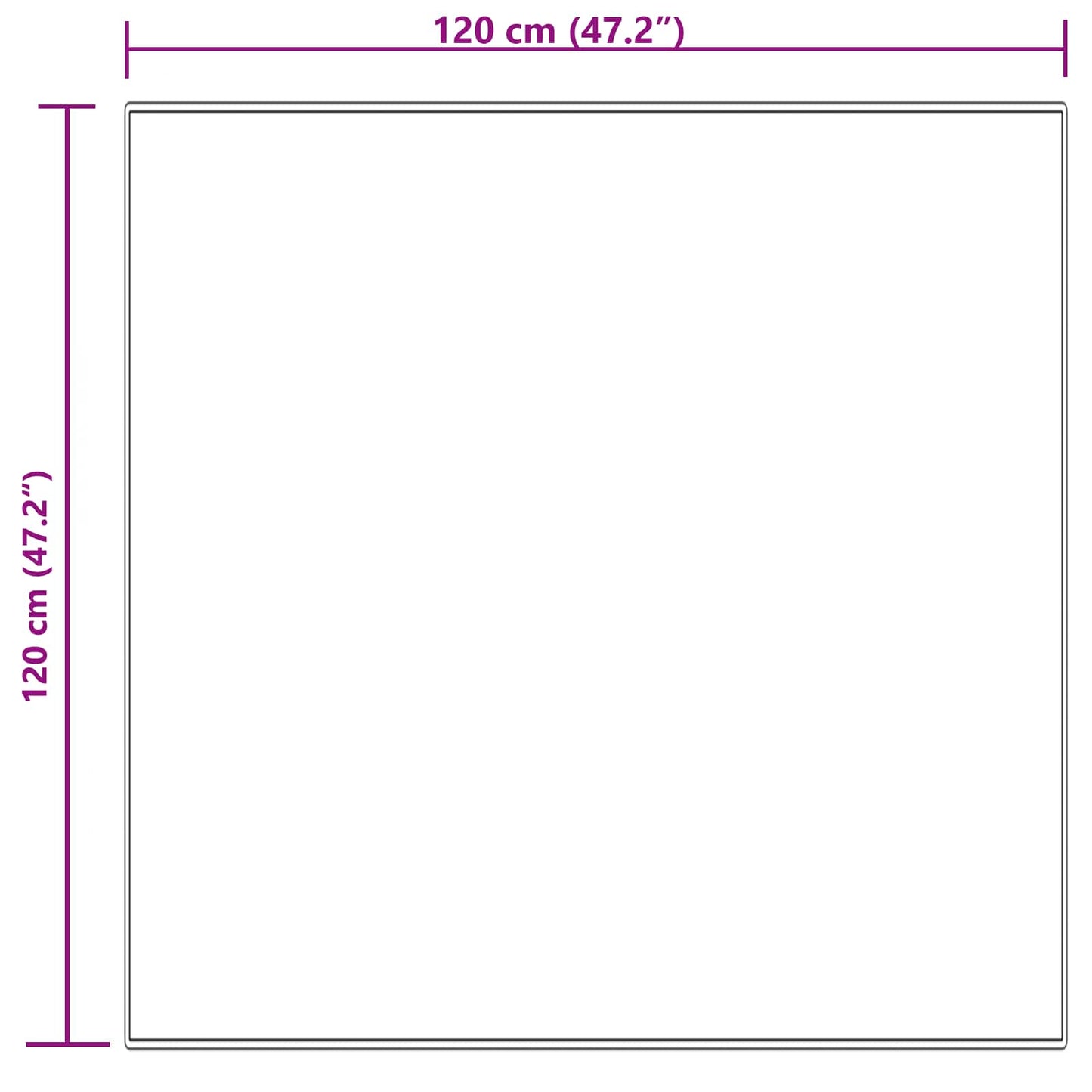 Kunstschaffell Teppich Tafalla Creme 120 x 120 cm Polyester