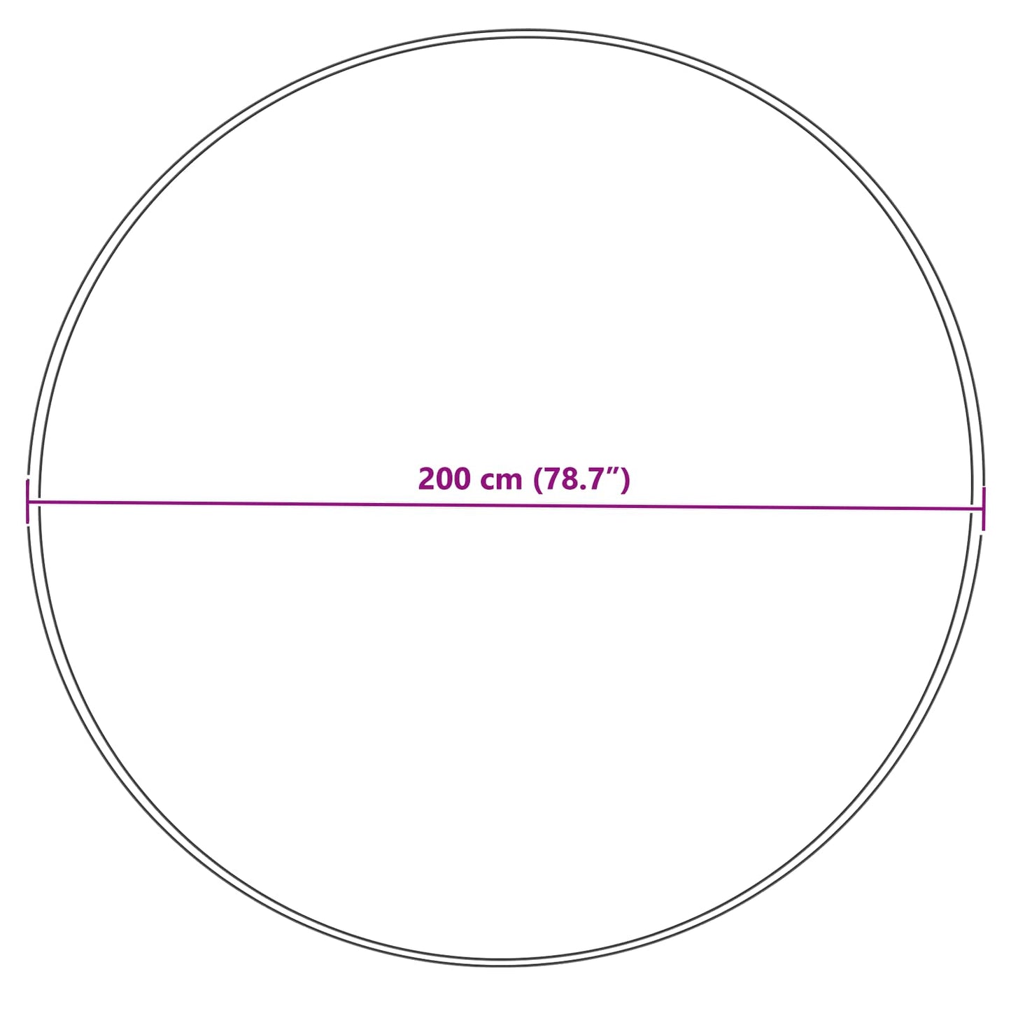 Kunstschaffell Teppich Tafalla Creme Ø 200 cm Polyester