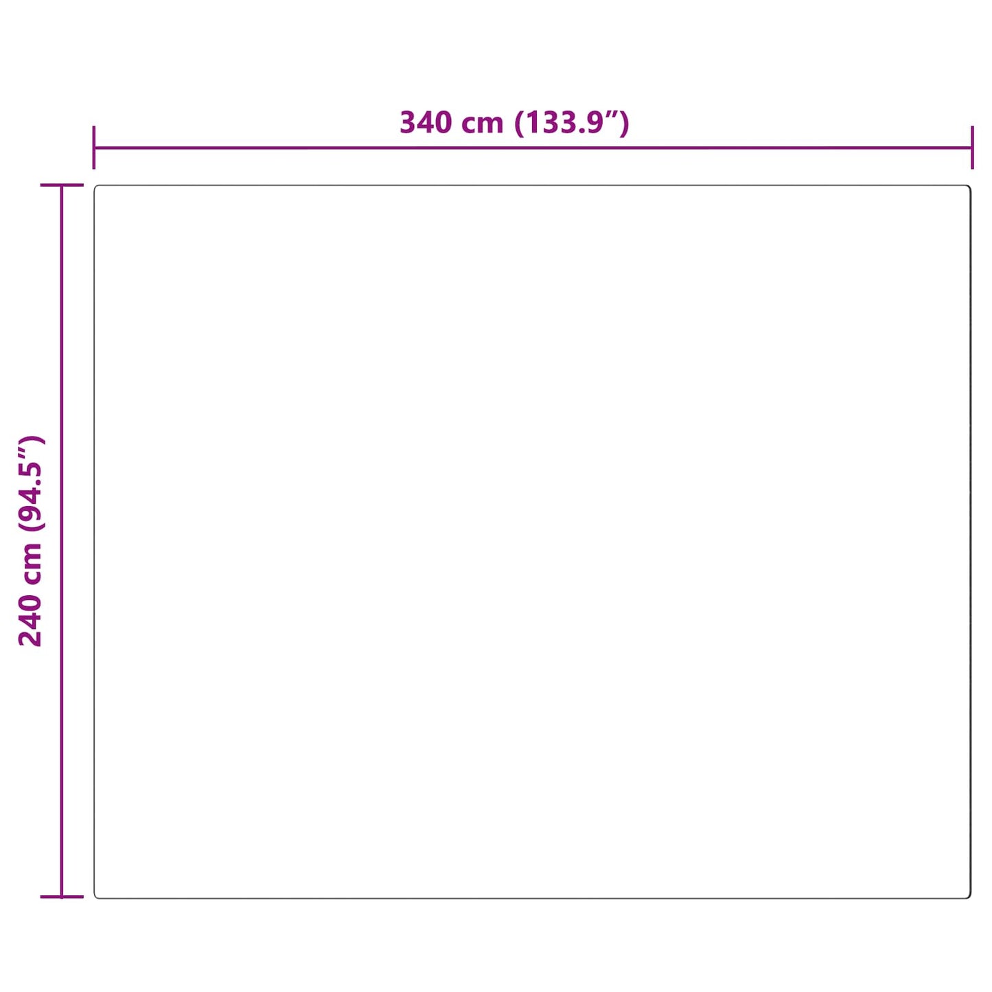 Kunstfell Hasen Teppich Olite Creme 240 x 340 cm Polyester