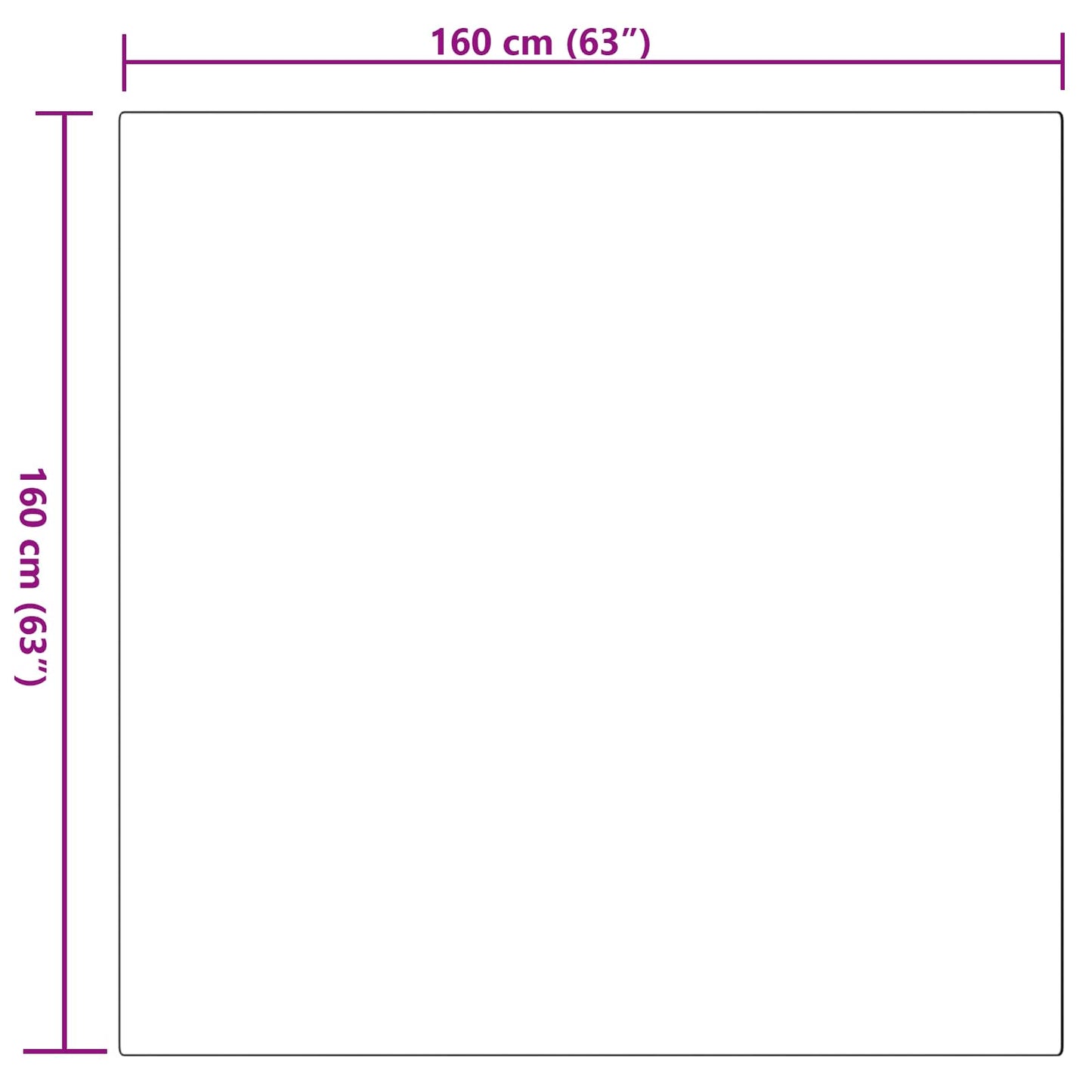 Tapis en fausse fourrure de lapin Olite gris 160 x 160 cm polyester