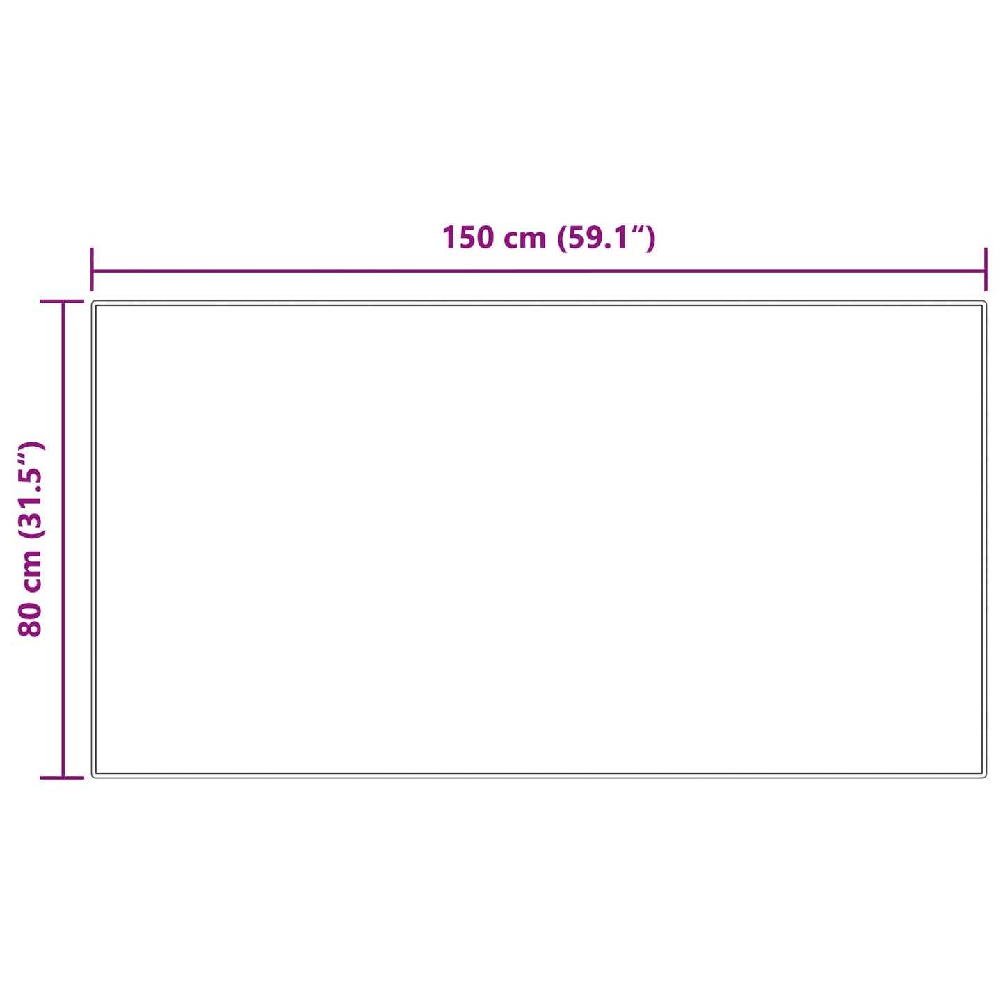 Tapis lapin fausse fourrure Olite Rose 80 x 150 cm Polyester