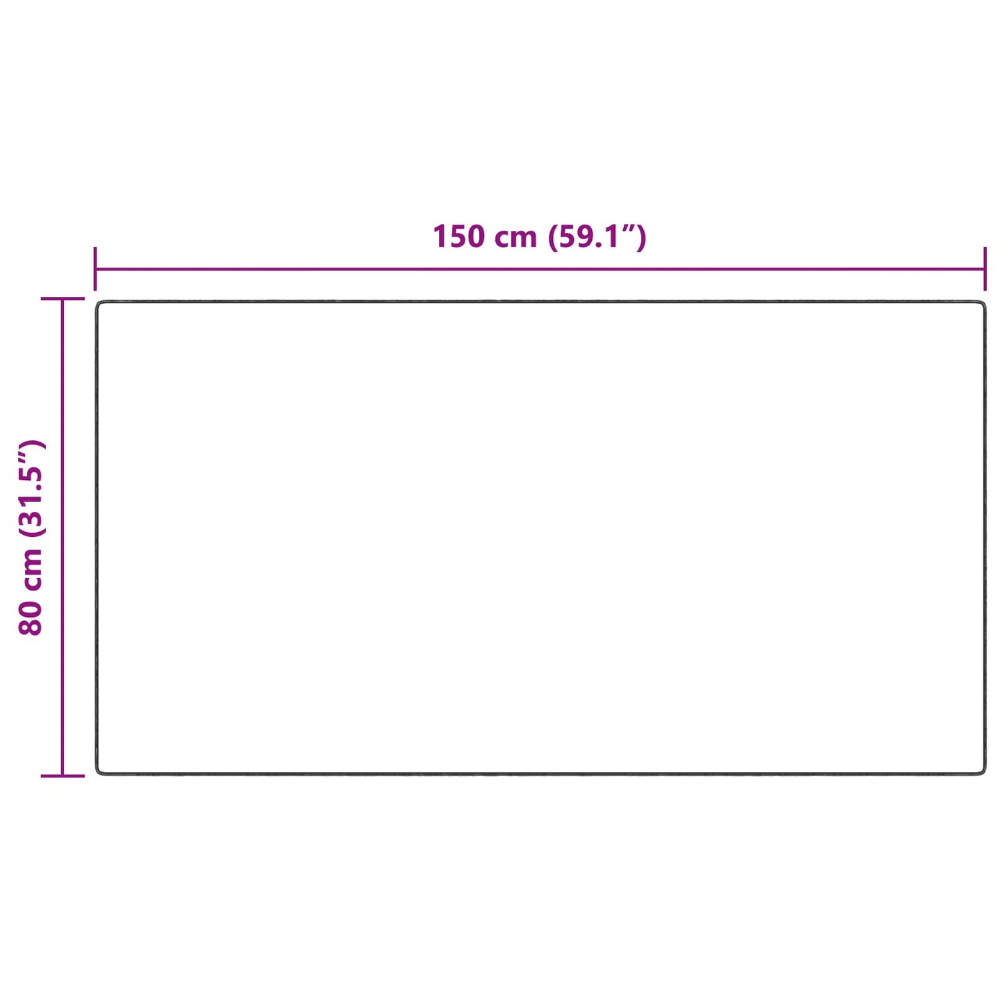 Kunstfell Hasen Teppich Olite Taupe 80 x 150 cm Polyester