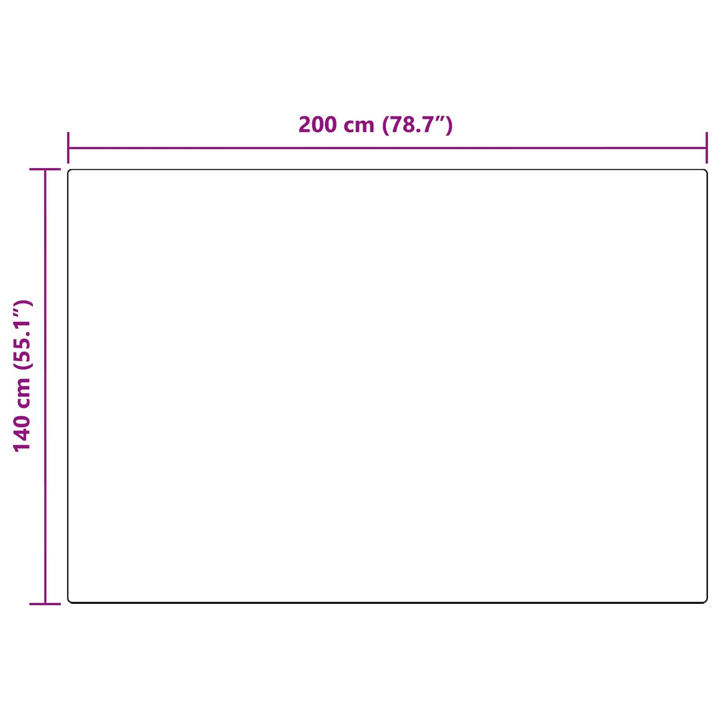 Tapis Olite imitation fourrure de lapin Taupe 140 x 200 cm Polyester