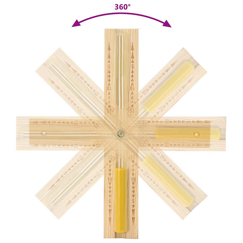 Sauna Zubehör Set 4 pcs Braun Massives Kiefernholz und Hanf