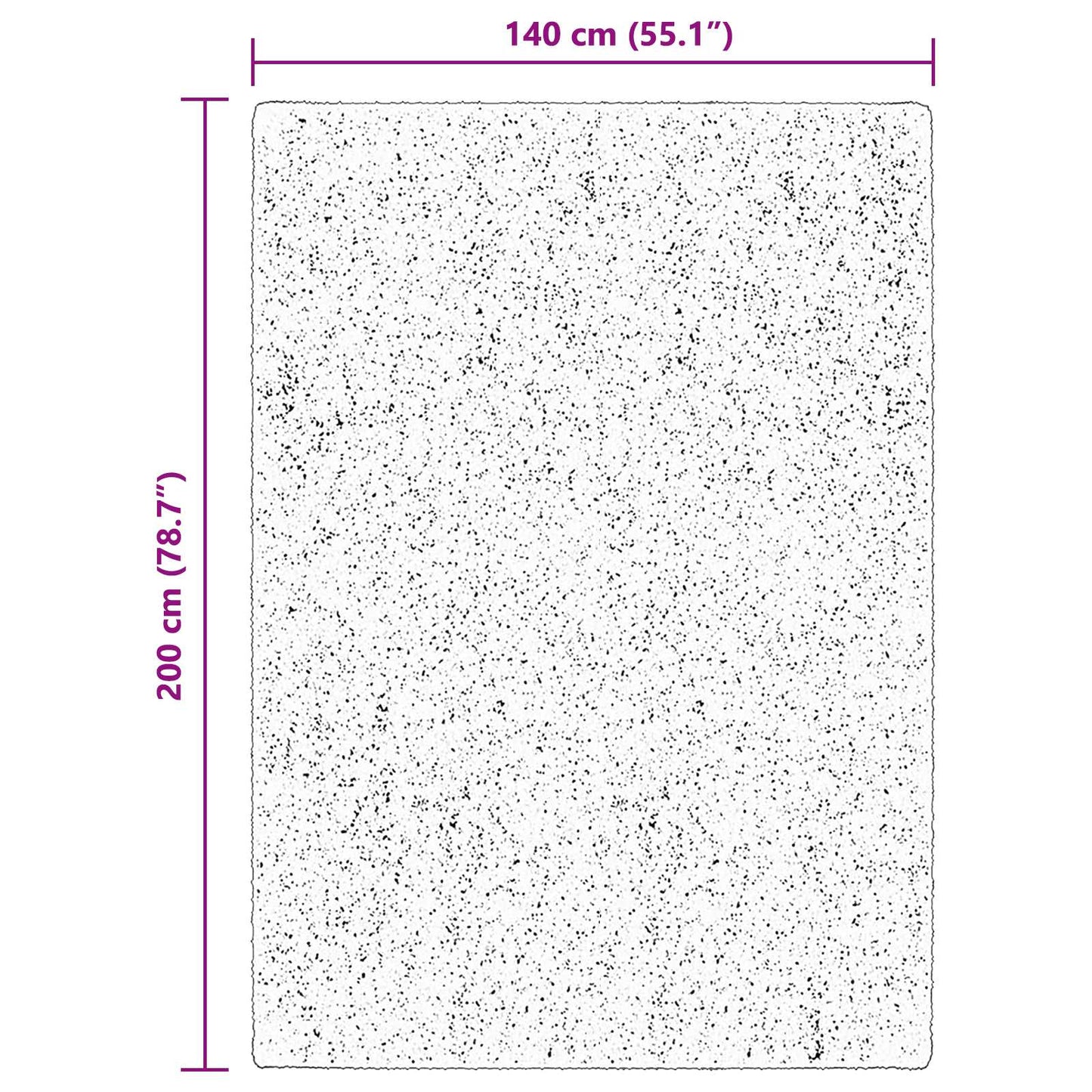 Area rugs HUARTE Brown 200 x 140 cm Polyester