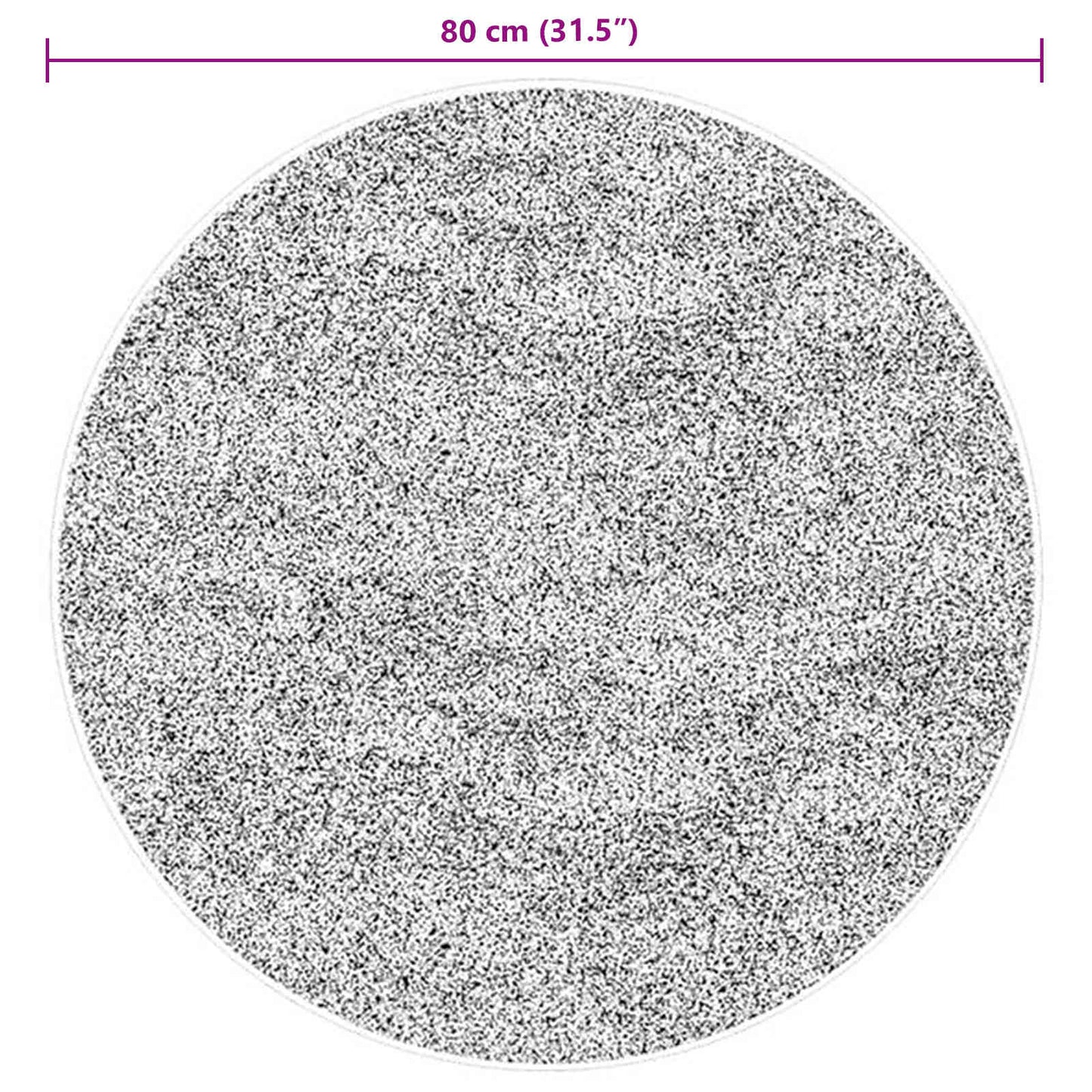 Bereichsteppiche Rund HUARTE Braun Ø 80 CM Polyester