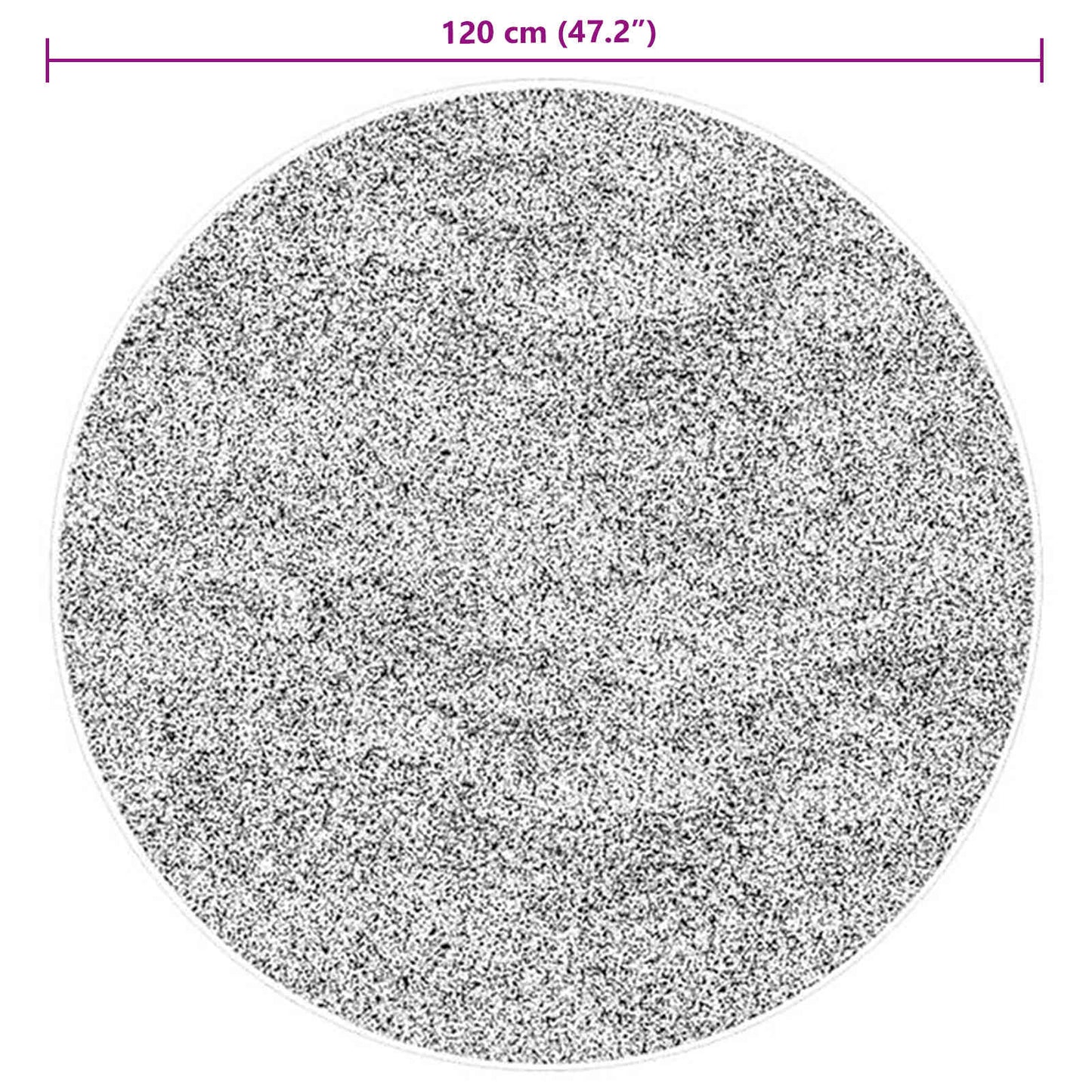 Tapis rond HUARTE marron Ø 120 CM polyester