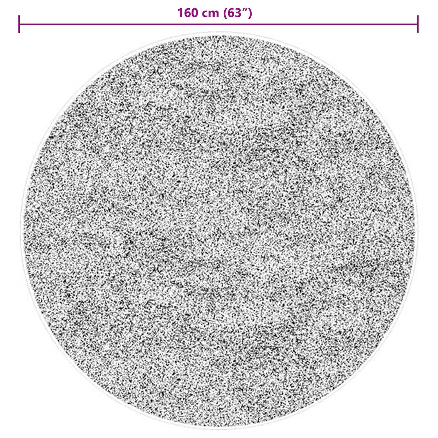 Bereichsteppiche Rund HUARTE Braun Ø 160 CM Polyester