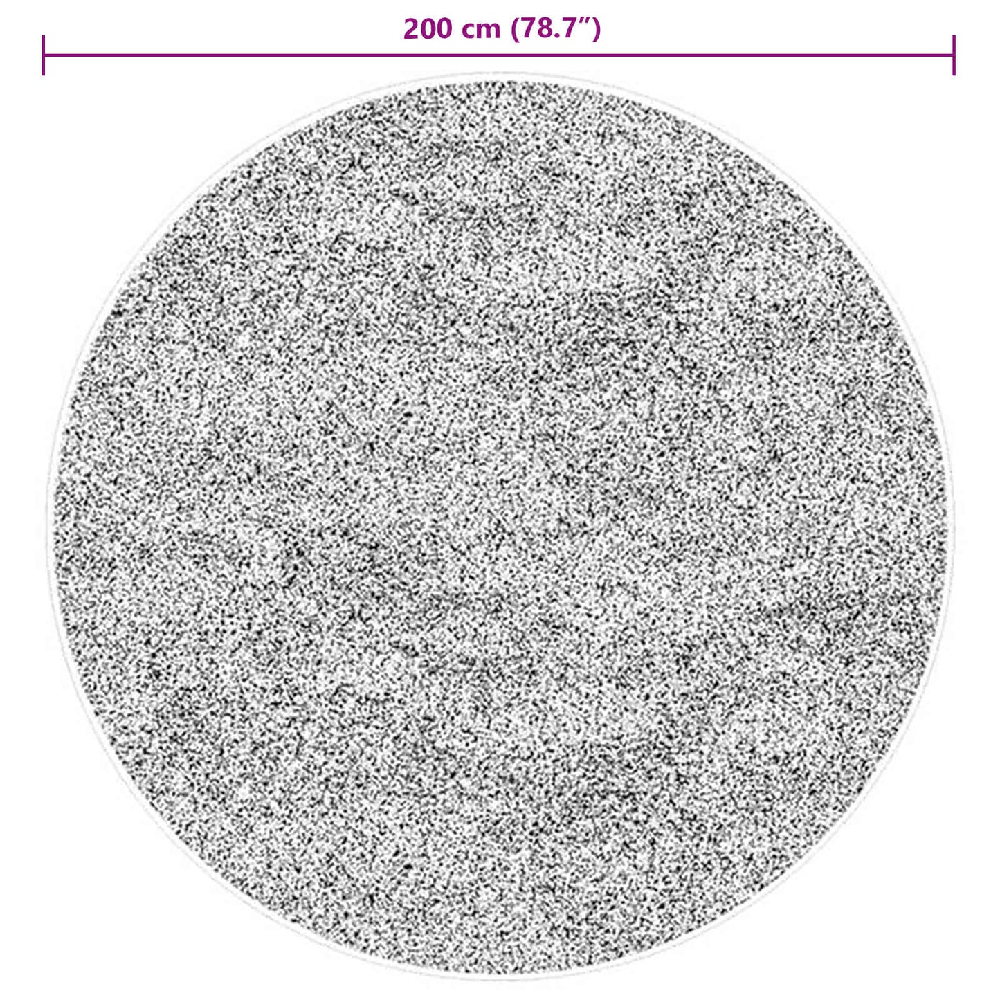 Bereichsteppiche Rund HUARTE Braun Ø 200 CM Polyester