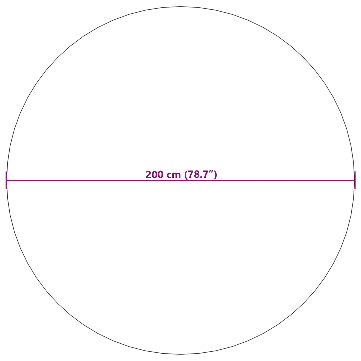 Bereichsteppiche Rund HUARTE Creme Ø 200 CM Polyester