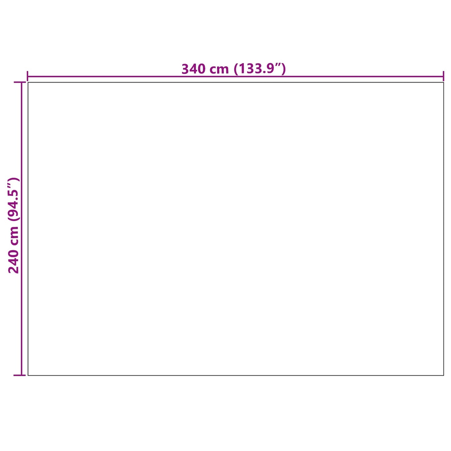 Bereichsteppiche HUARTE Beige 340 x 240 cm Polyester