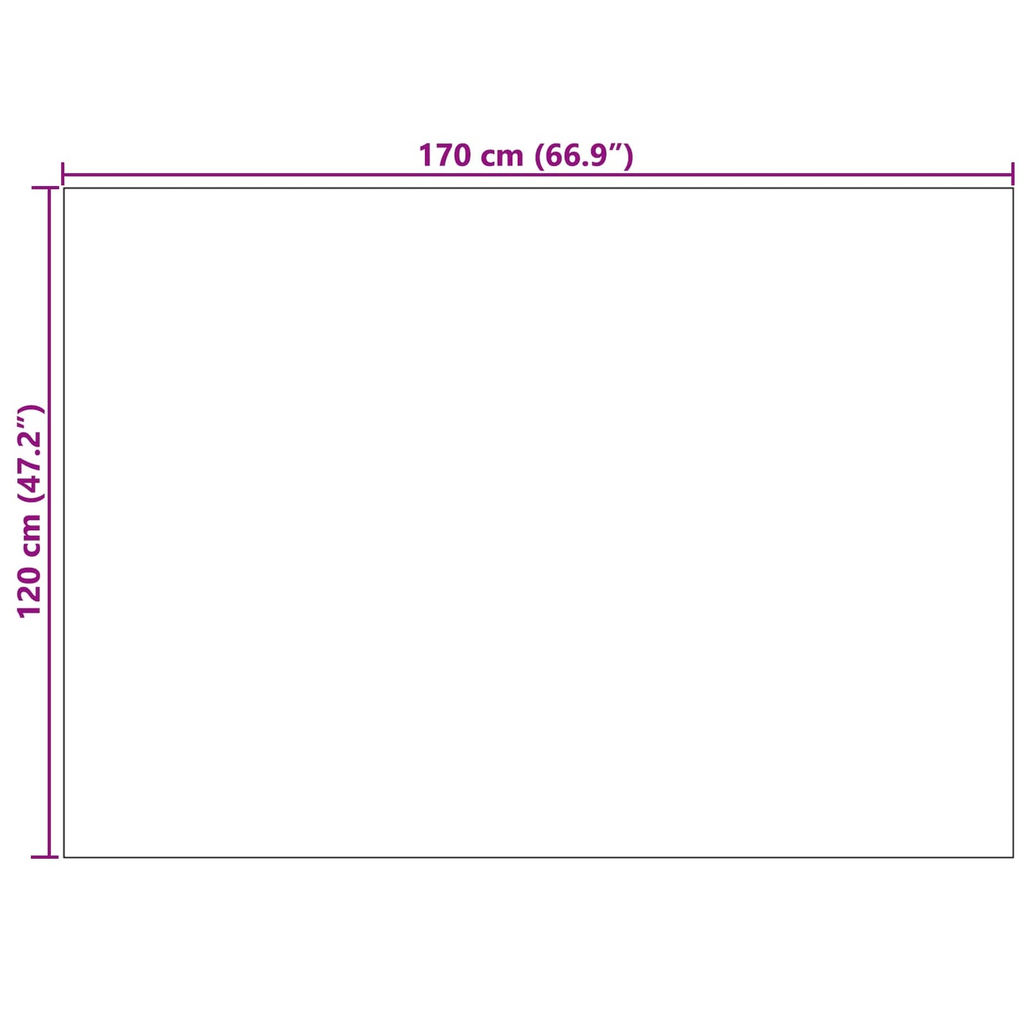 Area Rugs HUARTE Anthracite 170 x 120 cm Polyester