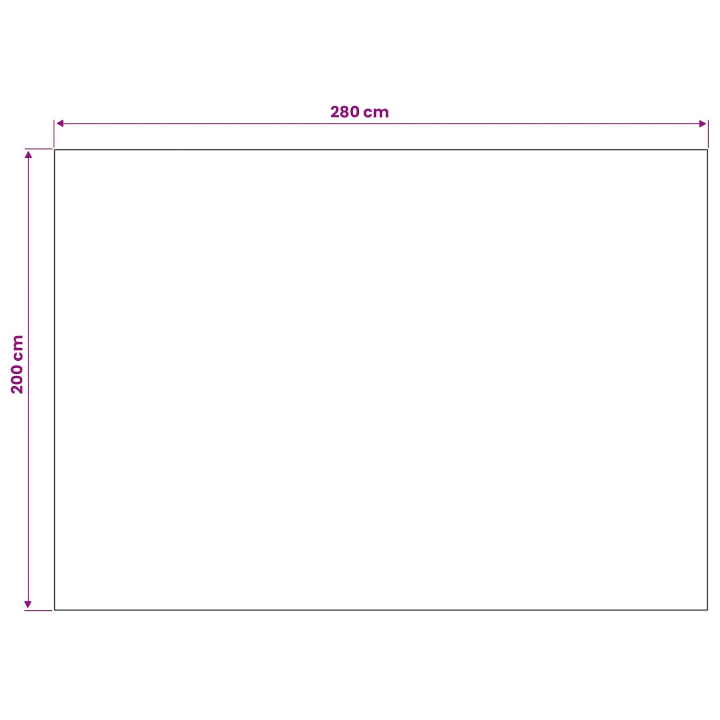 HUARTE Beige Area Rugs 280 x 200 cm Polyester