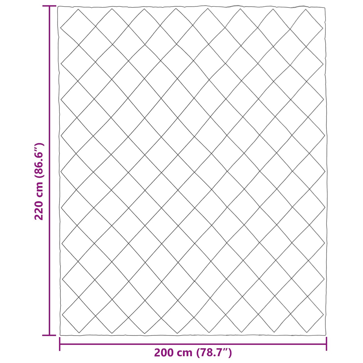 Ganzjahresbettdecke Anthrazit und Taupe 220 x 200 cm Mikrofaser
