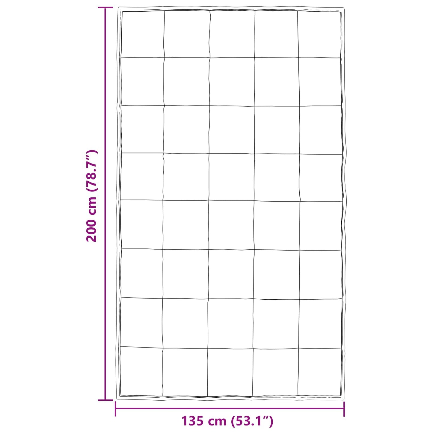 Ganzjahresbettdecke Schwarz 200 x 135 cm Satin und Mikrofaser
