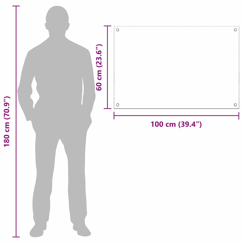 Küchenrückwand 2 pcs Weiß 100 x 60 cm Gehärtetes Glas