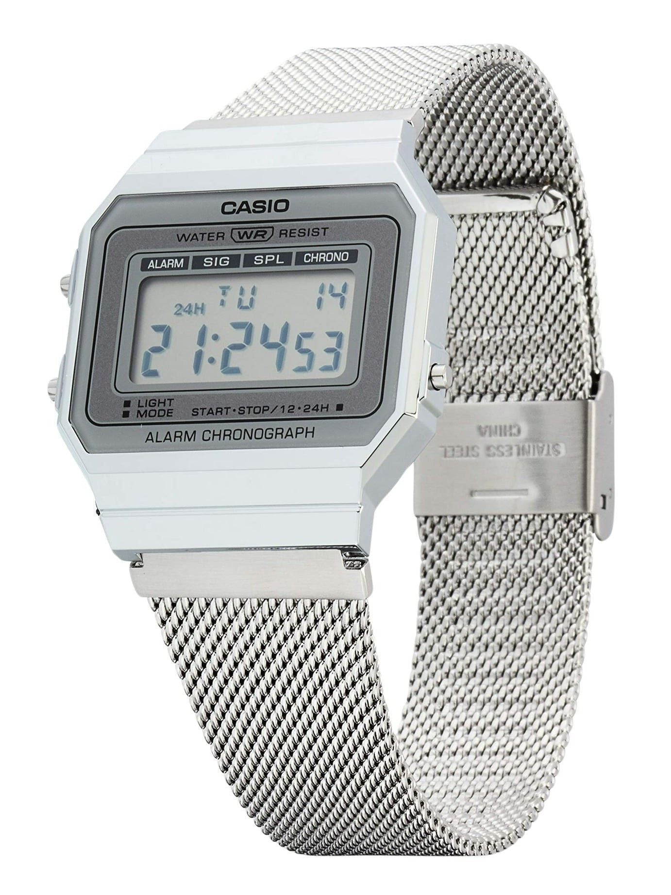 Casio Youth Vintage Daily Alarm Quarz A-700WM-7A A700WM-7A 100M Damenuhr