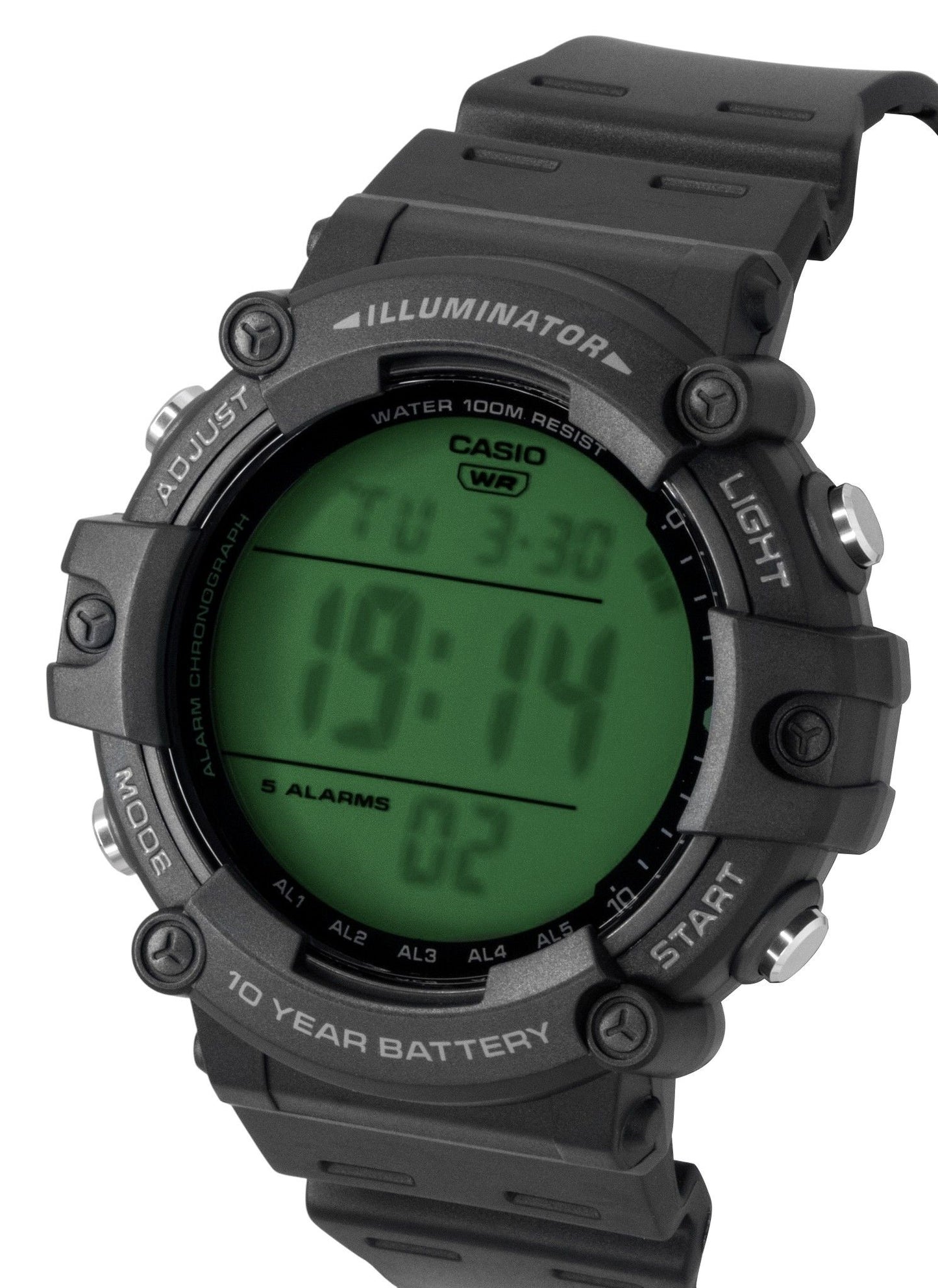 Casio Multifunctional Digital Resin Strap Quarz AE-1500WHC-1AV 100M Herrenuhr
