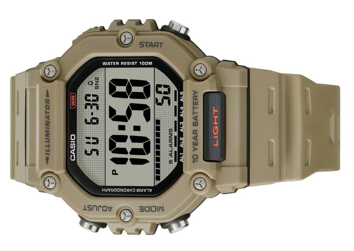 Casio Digital Resin Strap Quarz AE-1600H-5AV 100M Herrenuhr