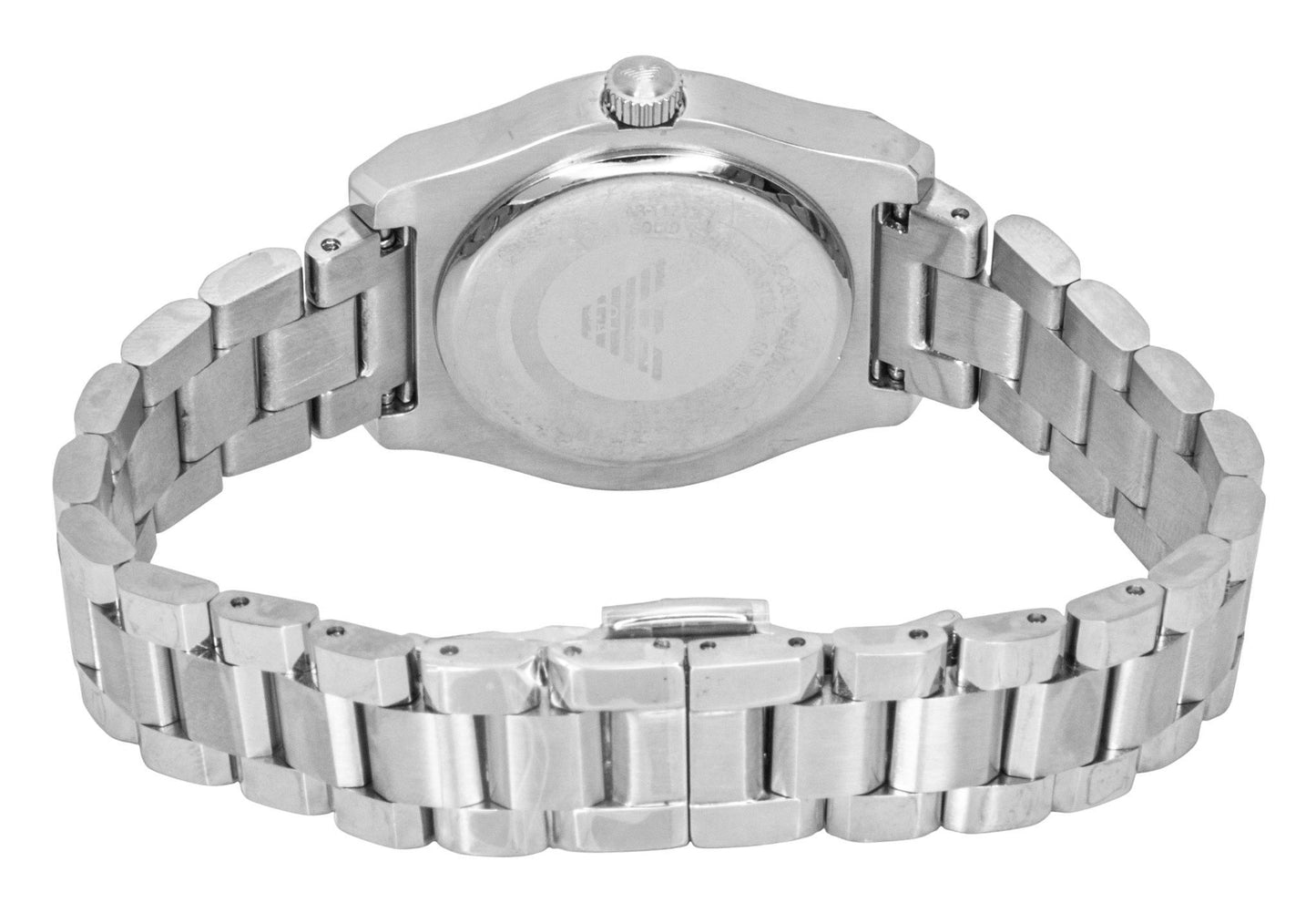Emporio Armani Edelstahl Perlmutt-Zifferblatt Quarz AR11723 Damenuhr
