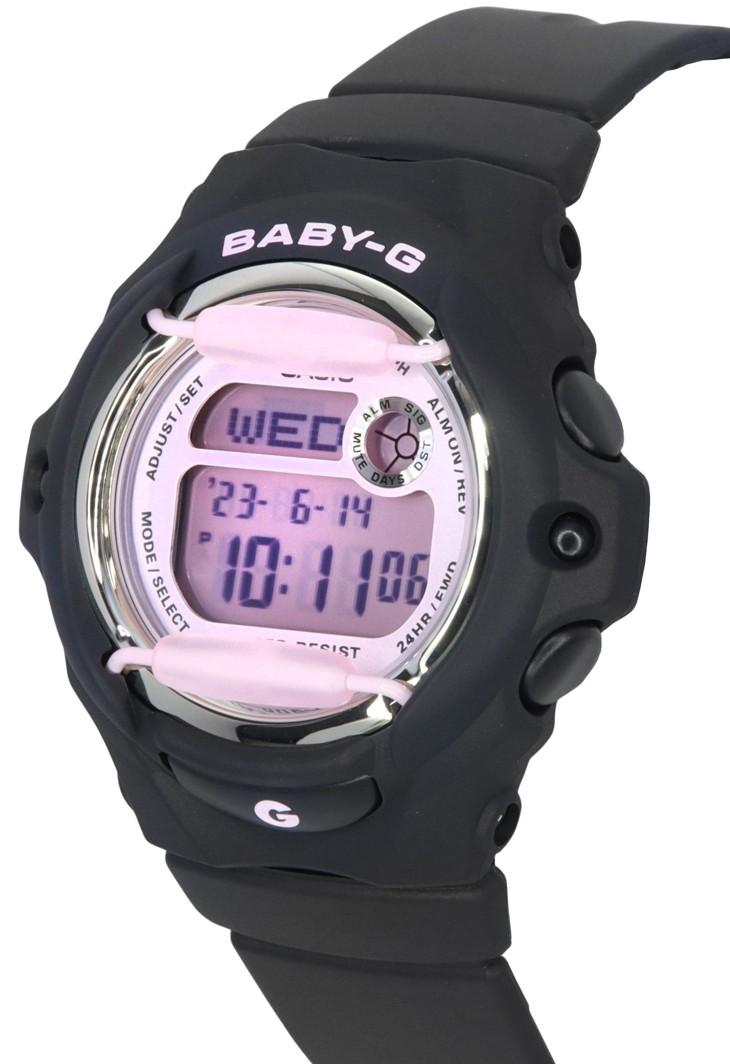Casio Baby-G Digital Resin Strap Pink Dial Quarz BG-169U-1C 200M Damenuhr