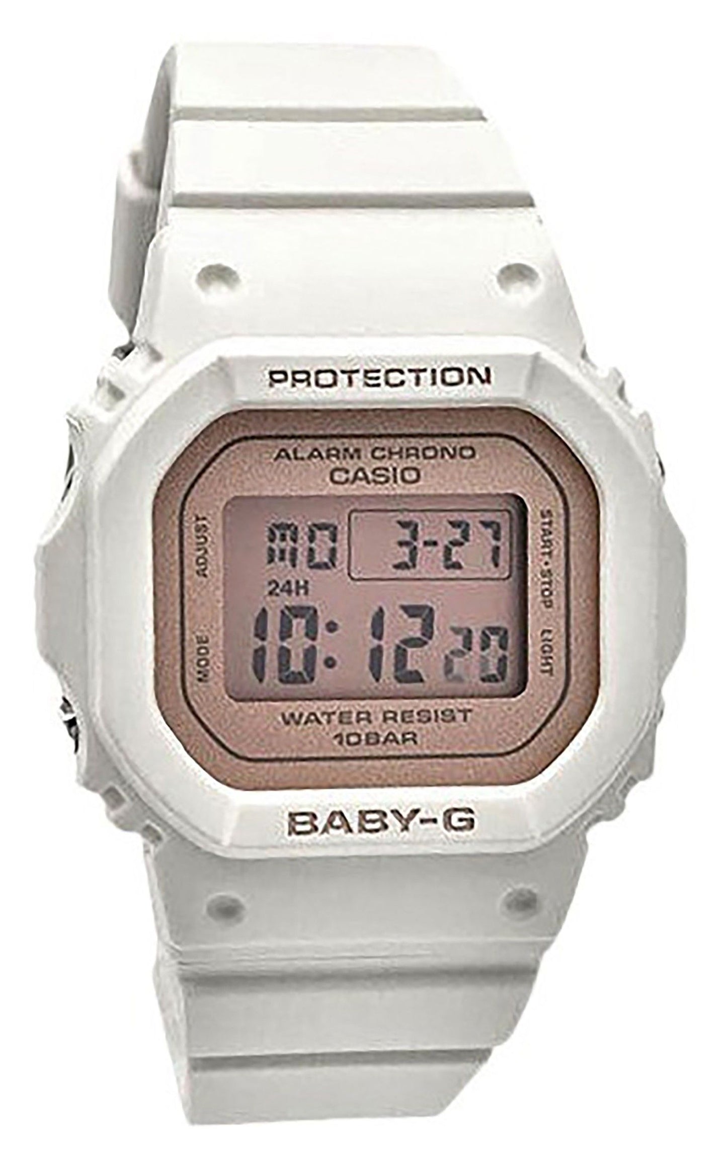 Casio Baby-G Digital White Resin Strap Quarz BGD-565SC-4 100M Damenuhr
