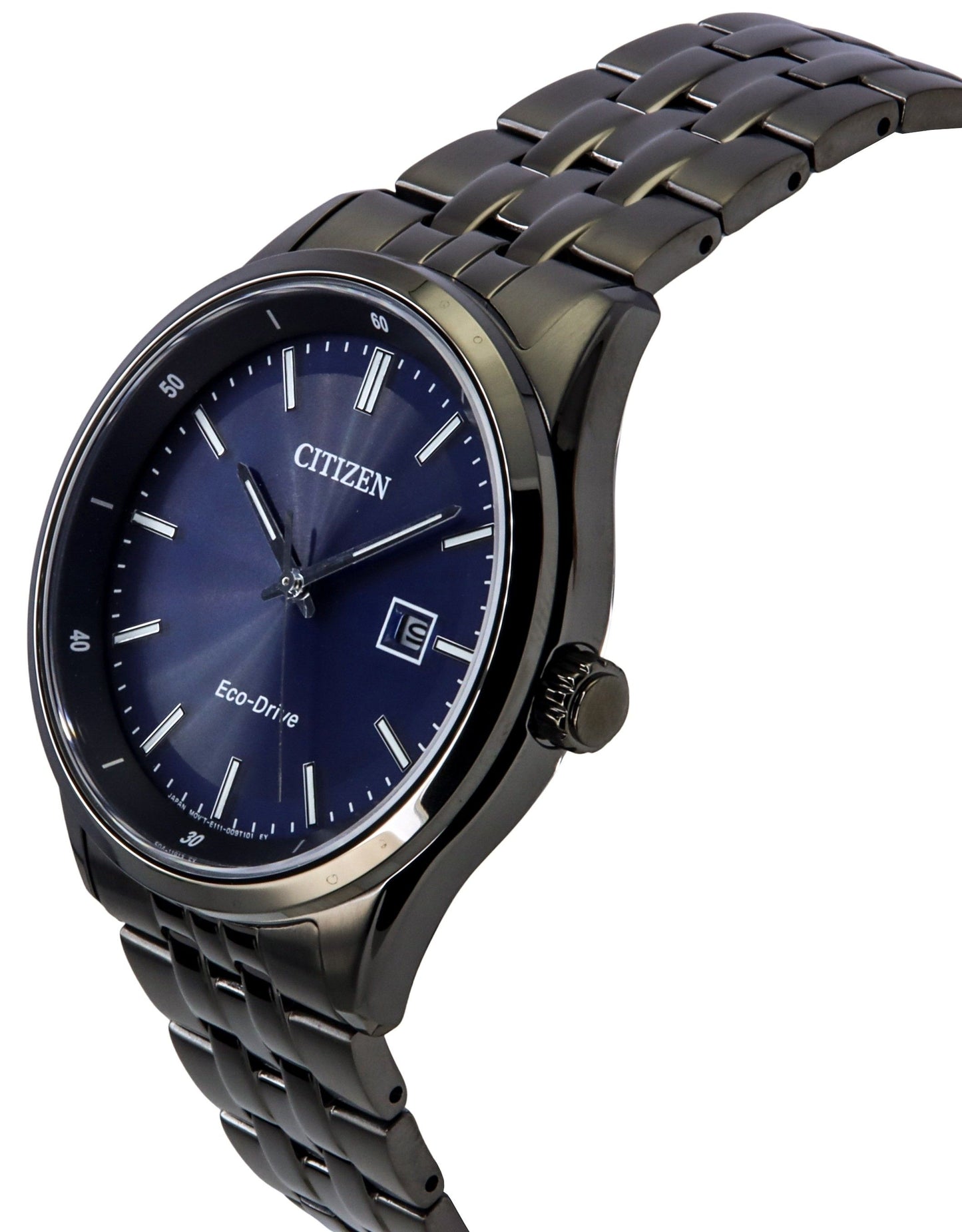 Citizen Eco-Drive Edelstahl Blaues Zifferblatt BM7567-50L 100M Herrenuhr