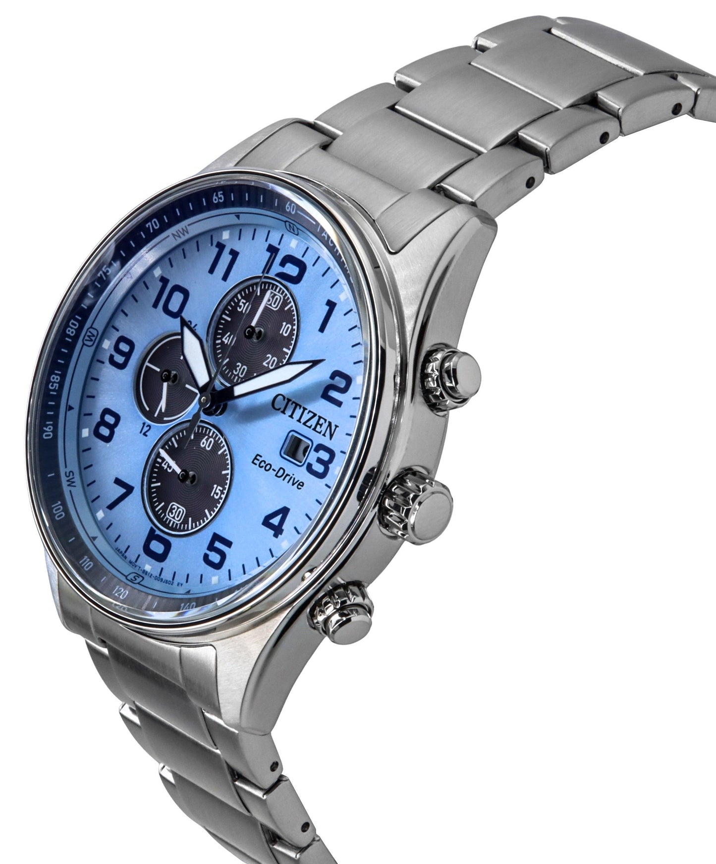 Citizen Eco-Drive Chronograph Limited Edition Edelstahl Blaues Zifferblatt CA0770-72M 100M Herrenuhr