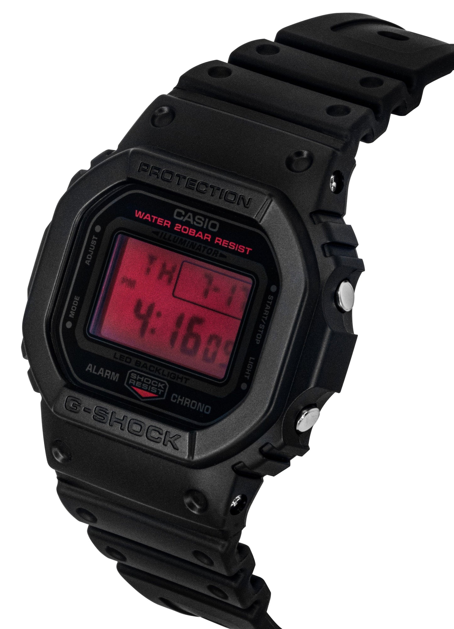 Casio Origin Digital Resin Strap Quarz DW-5600BBR-1 200M Herrenuhr