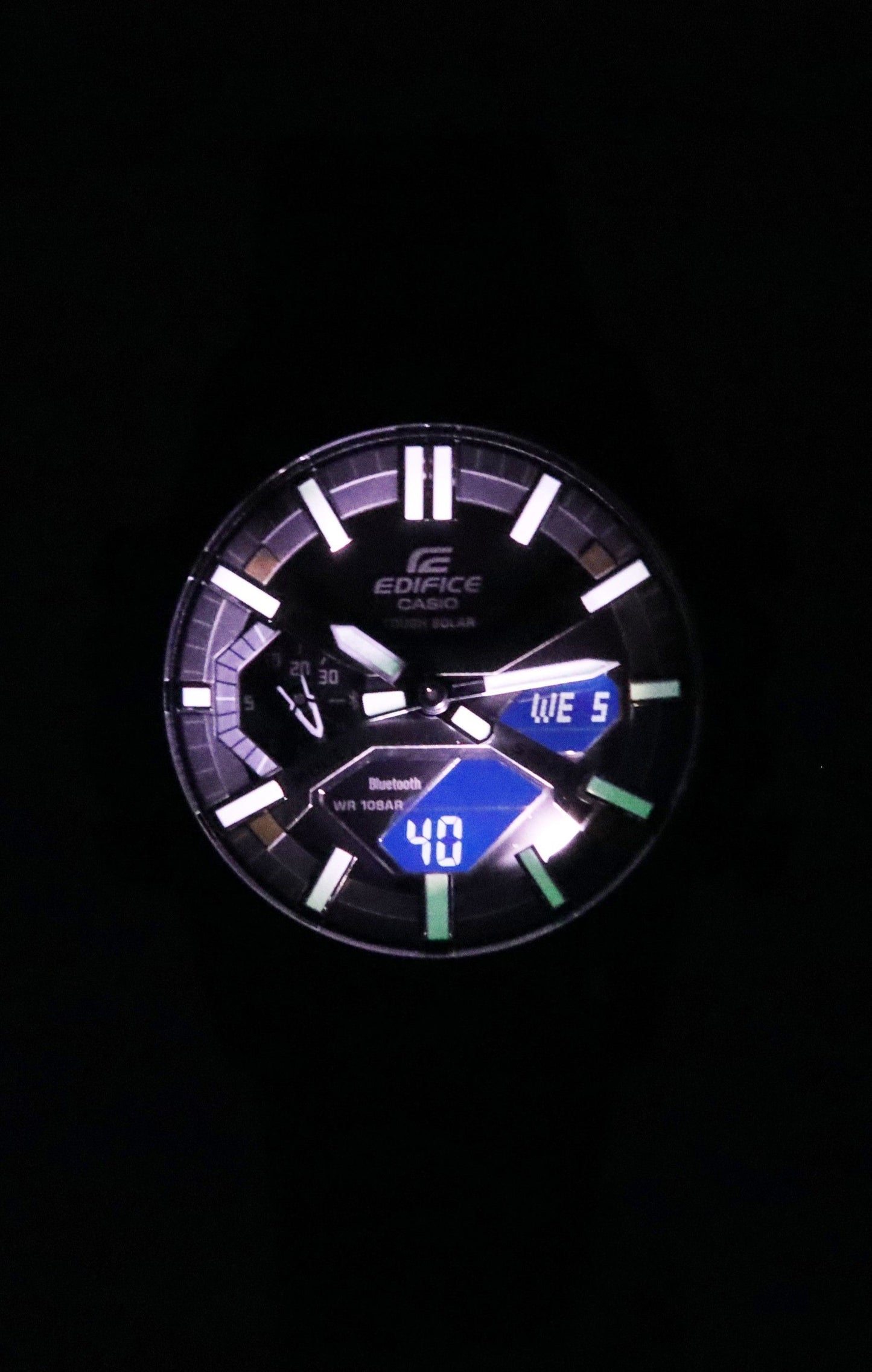 Casio Edifice Sospensione Analog Digital Smartphone Link Tough Solar ECB-2000DC-1B 100M Herrenuhr